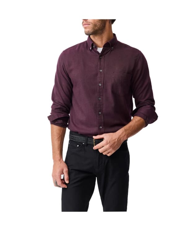 Men's Rodd & Gunn Barrhill Brushed Twill Shirt - Mulberry