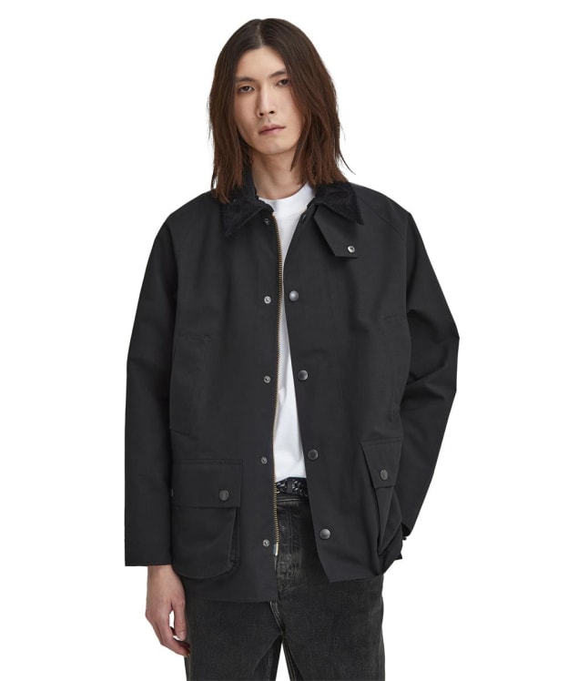 Men's Barbour Classic Bedale Showerproof Jacket - Black