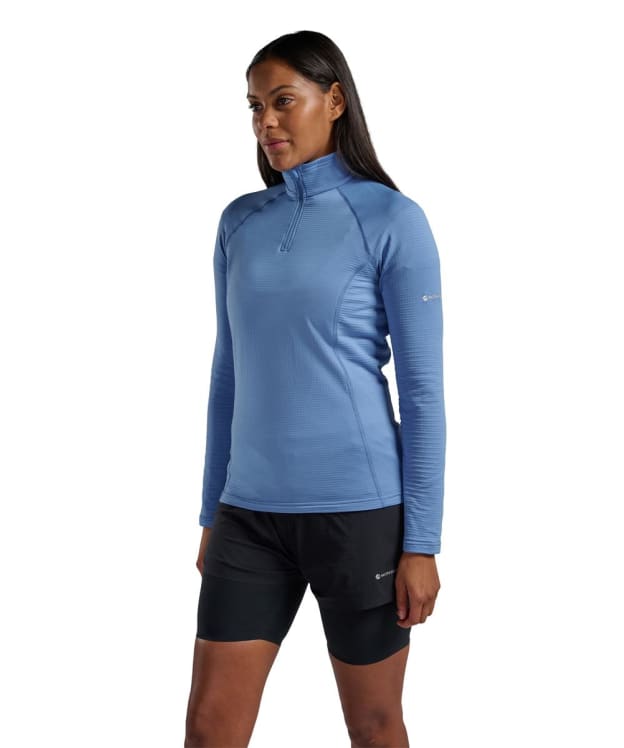 Women's Montane Protium Lite Pull On Fleece - New Cornflower