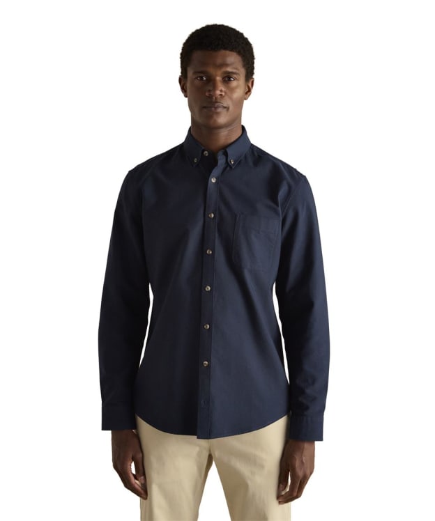 Men's Joules Oxford Long Sleeve Cotton Shirt - Navy Blue