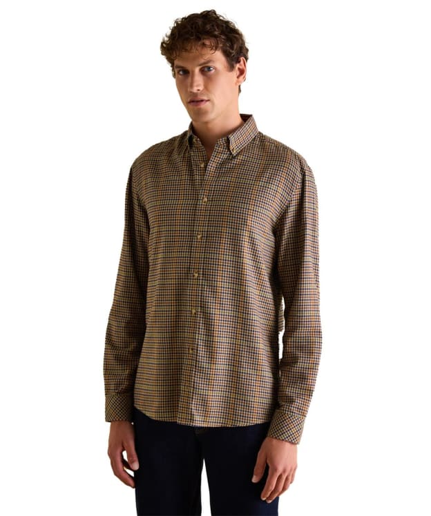 Men's Joules Fletcher Multi Houndstooth Classic Shirt - Natural Check