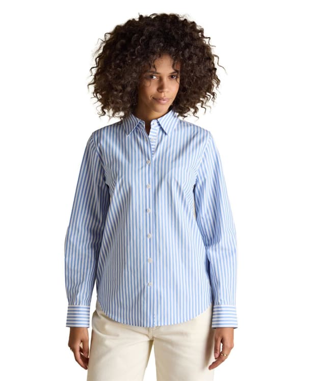 Women's Joules Classic Poplin Shirt - Blue