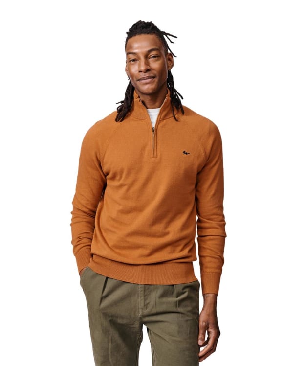 Men's Aubin Bonby Zip Neck Sweater - Ginger