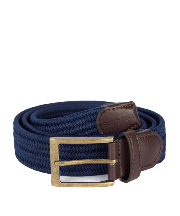 Men's Barbour Nevis Webbing Belt - Navy