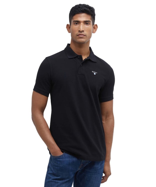 Men's Barbour Sports Polo 215G - Black