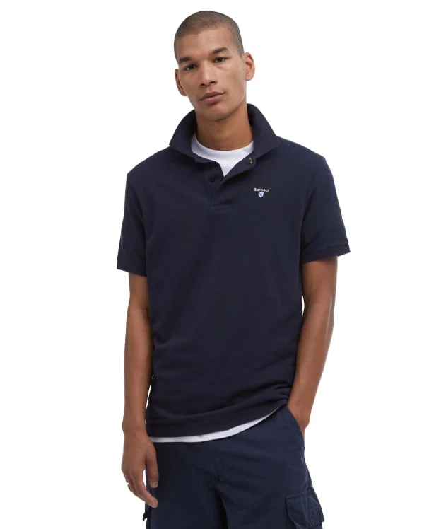 Men's Barbour Sports Polo 215G - New Navy