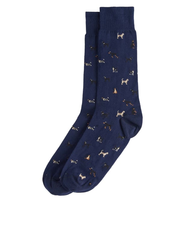 Men's Barbour Mavin Socks - Mid Blue / Dog