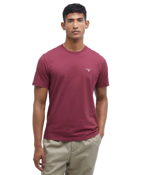 Men's Barbour Essential Sports T-Shirt - Ruby