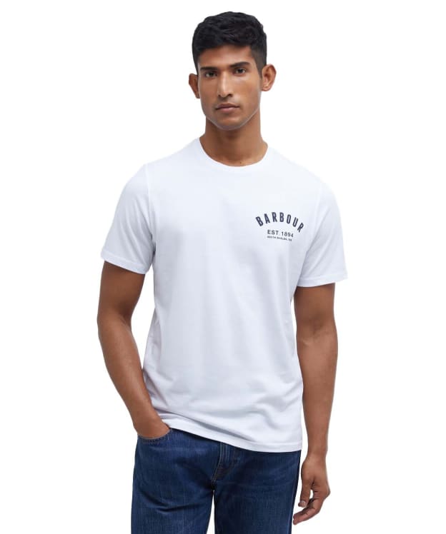 Men's Barbour Preppy Tee - White