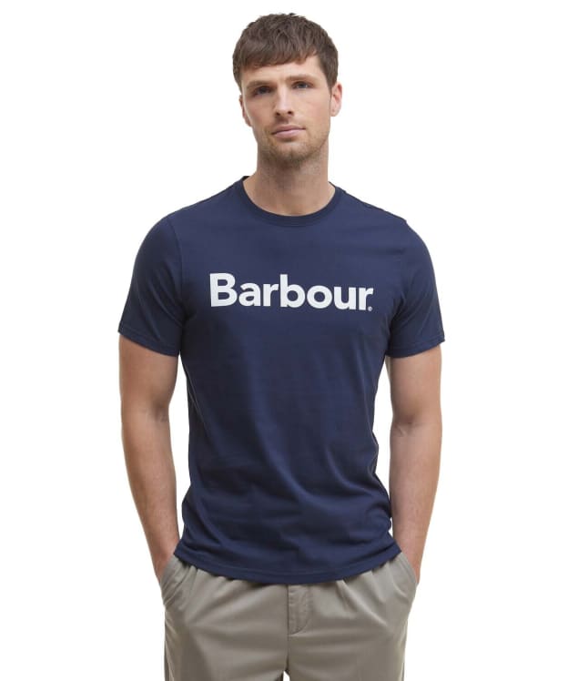 Men's Barbour Logo Tee - New Navy