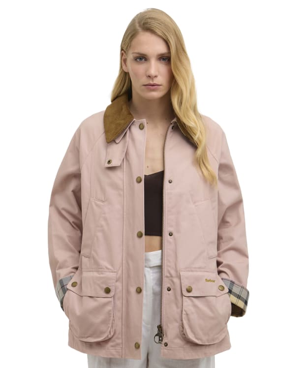 Women's Barbour Icons Modern Beadnell Casual Jacket - Gardenia / Dress / Beige