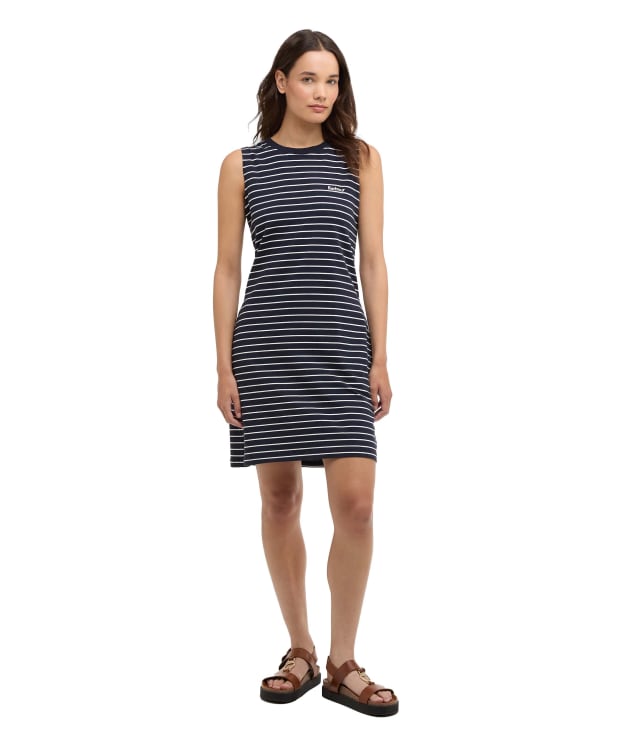 Women's Barbour Hartland Mini Dress - Navy / Cloud Stripe