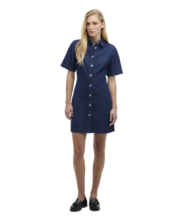 Women's Barbour Maia Denim Mini Dress - Rinse Wash Denim