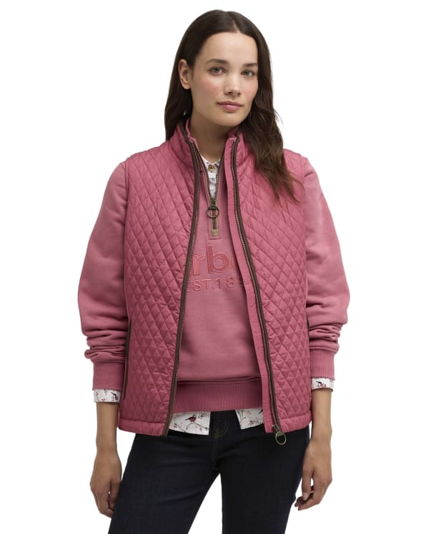 Women's Barbour Basswood Gilet - Wild Berry