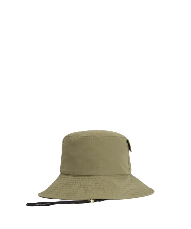 Women's Barbour Rowane Showerproof Bucket Hat - Bleached Olive