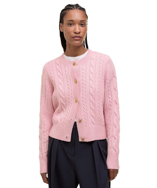 Women's Barbour Elina Knitted Cardigan - Cherry Blossom