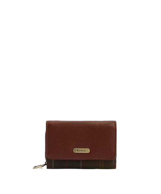 Women's Barbour Rosa Leather French Purse - Brown / Classic