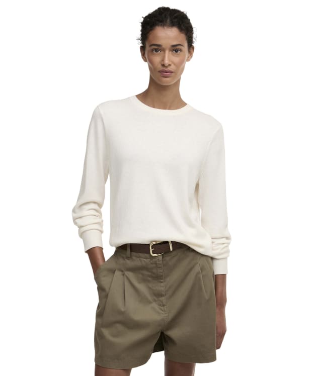 Women's Barbour Oakley Knitted Jumper - Cloud