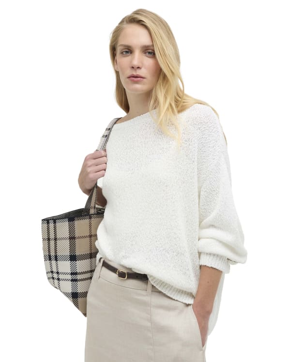 Women's Barbour Gabby Knitted Jumper - Cloud