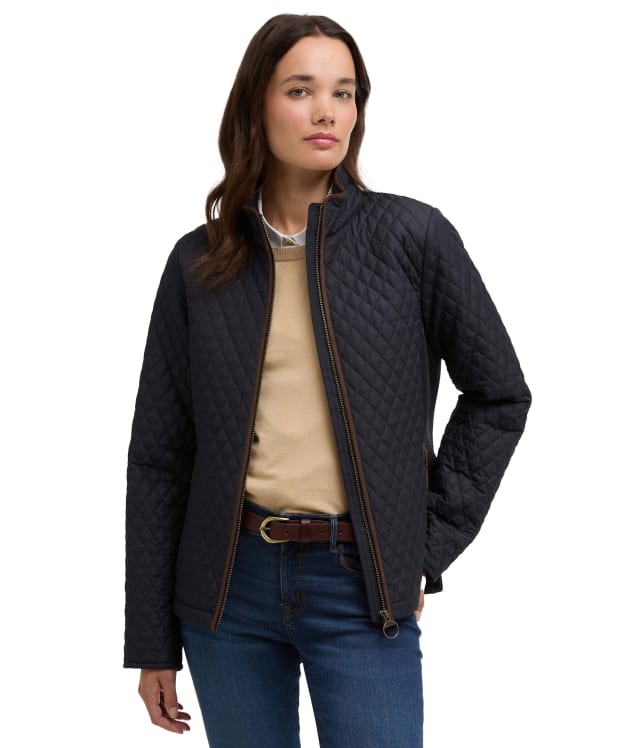 Women's Barbour Basswood Quilted Jacket - Dark Navy