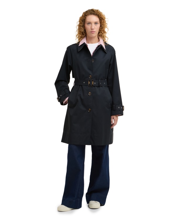 Women's Barbour Maia Showerproof Jacket - Dark Navy / Dress Navy Tartan