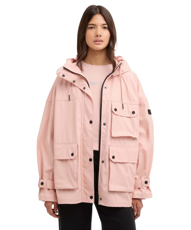 Women's Barbour International Tika Showerproof Jacket - Desert Pink