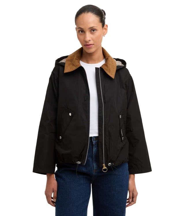Women's Barbour Weaver Showerproof Jacket - Black / Dress