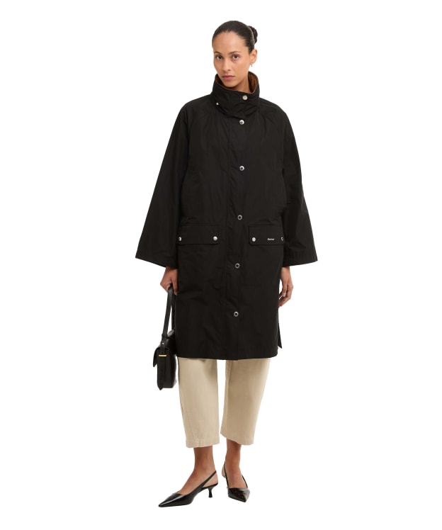 Women's Barbour Rowton Showerproof Jacket - Black / Dress