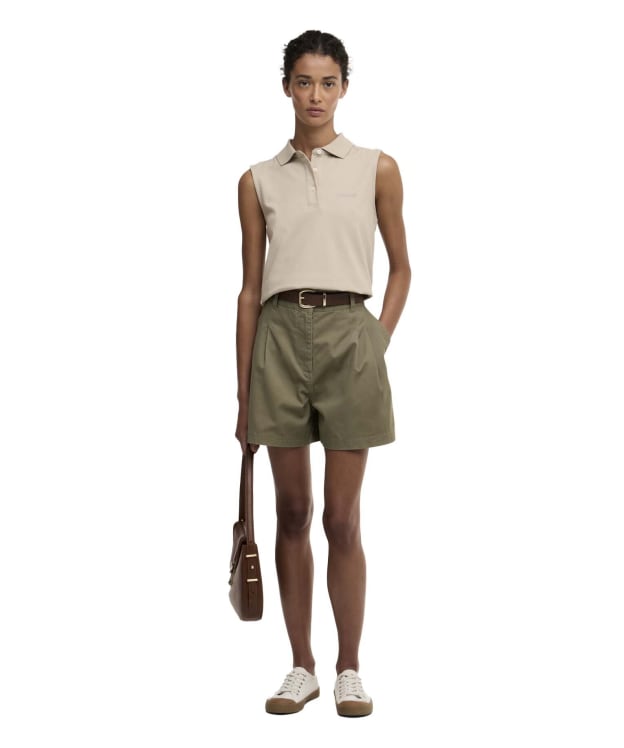 Women's Barbour Fern Shorts - Dusky Green