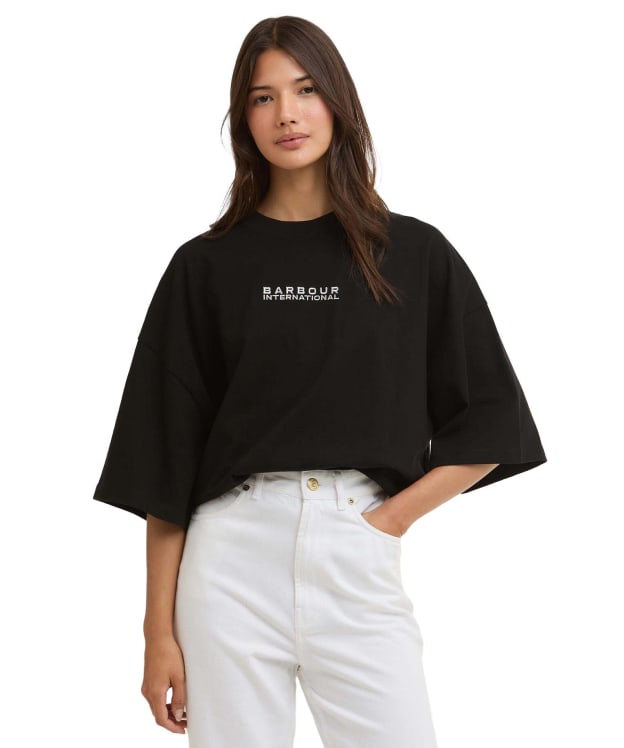 Women's Barbour International Katya T-Shirt - Black