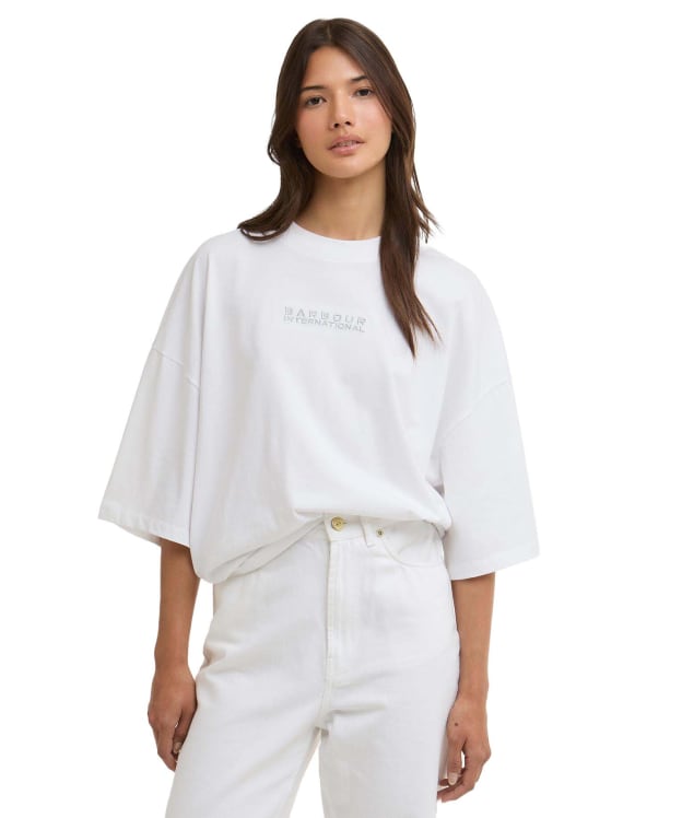 Women's Barbour International Katya T-Shirt - White