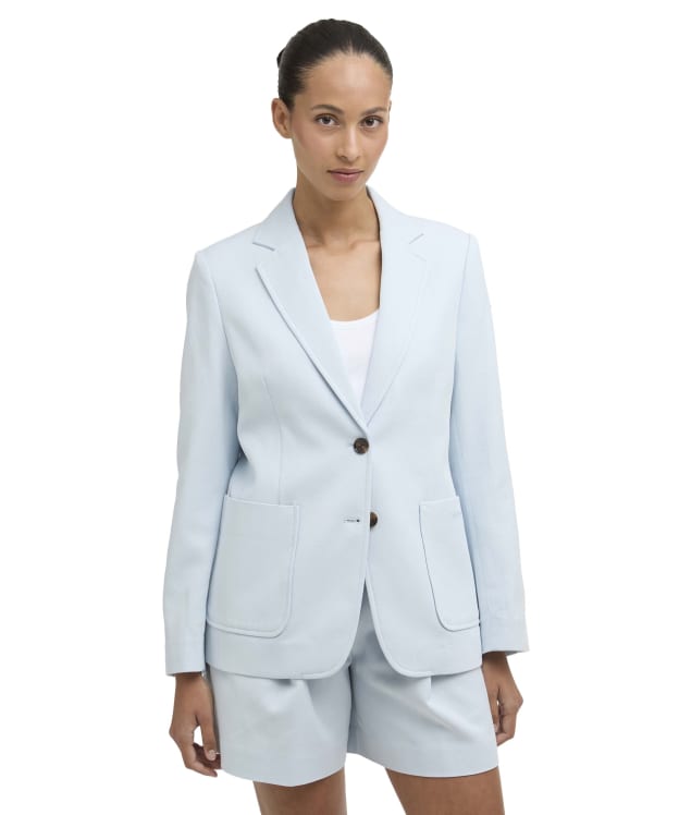 Women's Barbour Salthill Tailored Jacket - Mineral Blue / Dress Tartan