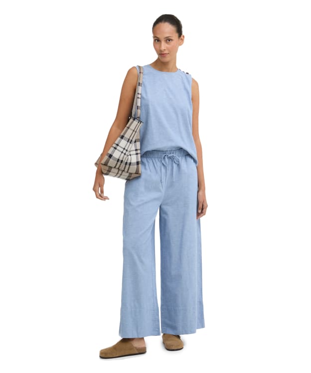 Women's Barbour Josie Trousers - Light Chambray
