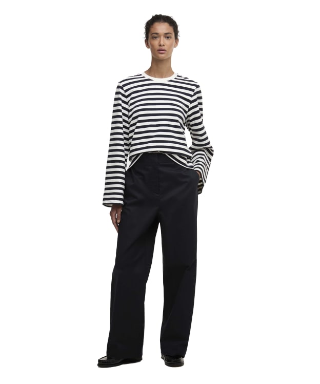 Women's Barbour Inez Trousers - Dark Navy