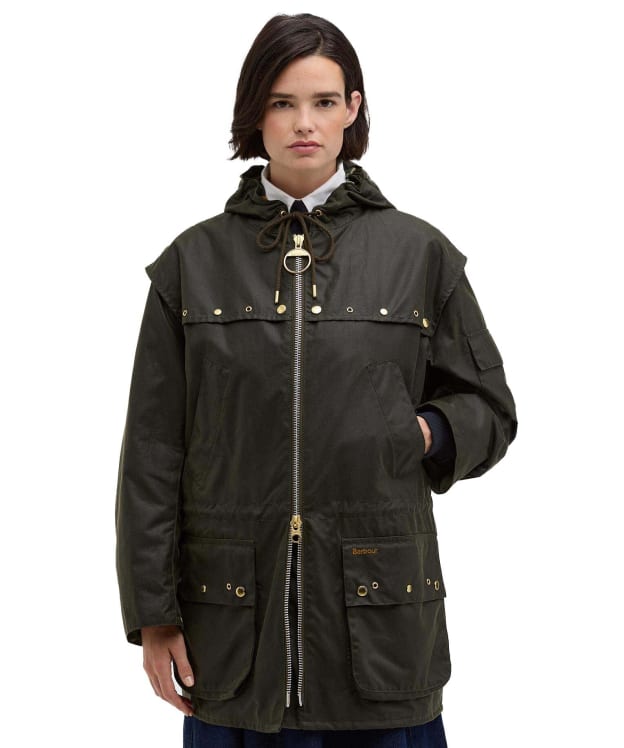 Women's Barbour Aberford Waxed Jacket - Archive Olive / Ancient