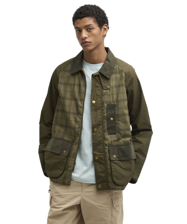 Men's Barbour Festival Modified Bedale Jacket - Dusky Green Tartan