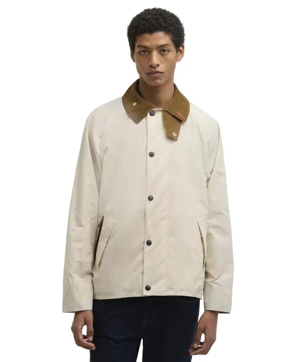 Men's Barbour Icons Transport Casual Jacket - Oatmeal