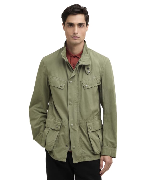 Men's Barbour International Garment Dyed Duke Casual Jacket - Burnt Olive
