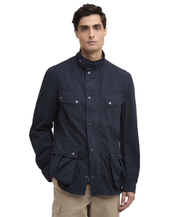 Men's Barbour International Garment Dyed Duke Casual Jacket - Navy