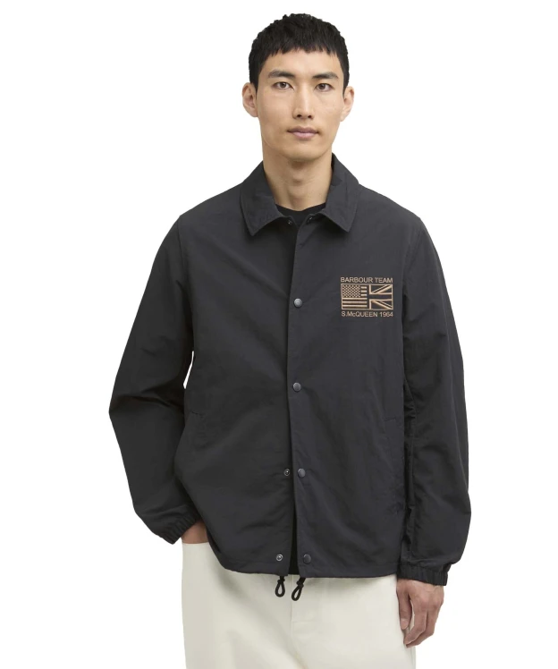Men's Barbour International Coach Casual Jacket - Black