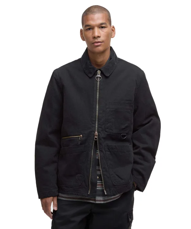 Men's Barbour Cove Casual Jacket - Black