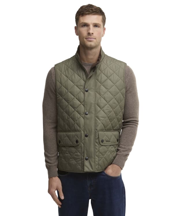 Men's Barbour New Lowerdale Quilted Gilet - Dusty Olive