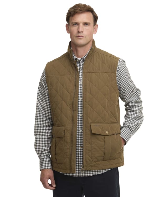 Men's Barbour Sander Quilted Gilet - Beech