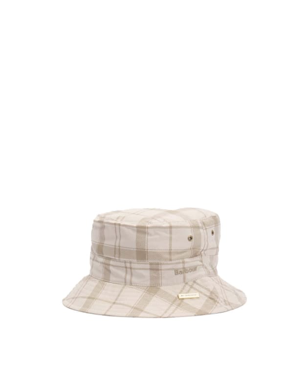 Men's Barbour Tartan Transport Bucket Hat - Mist Printed Tartan