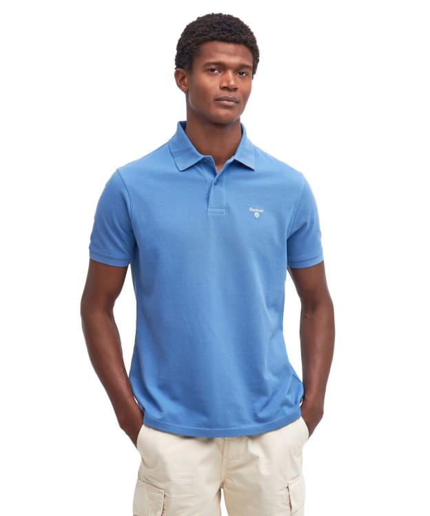 Men's Barbour Sports Polo 215G - Federal Blue