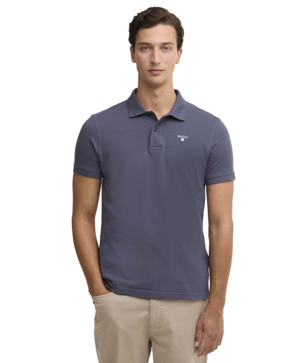 Men's Barbour Sports Polo 215G - Washed Navy