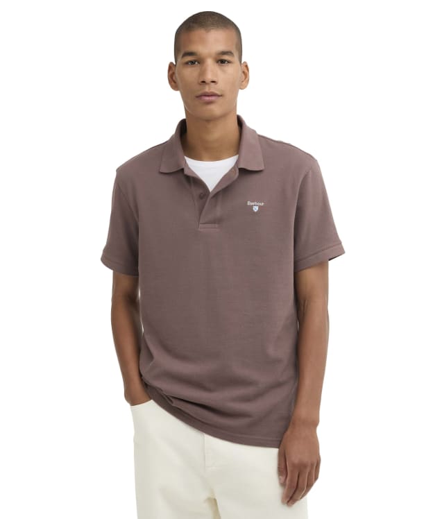 Men's Barbour Sports Polo 215G - Peppercorn