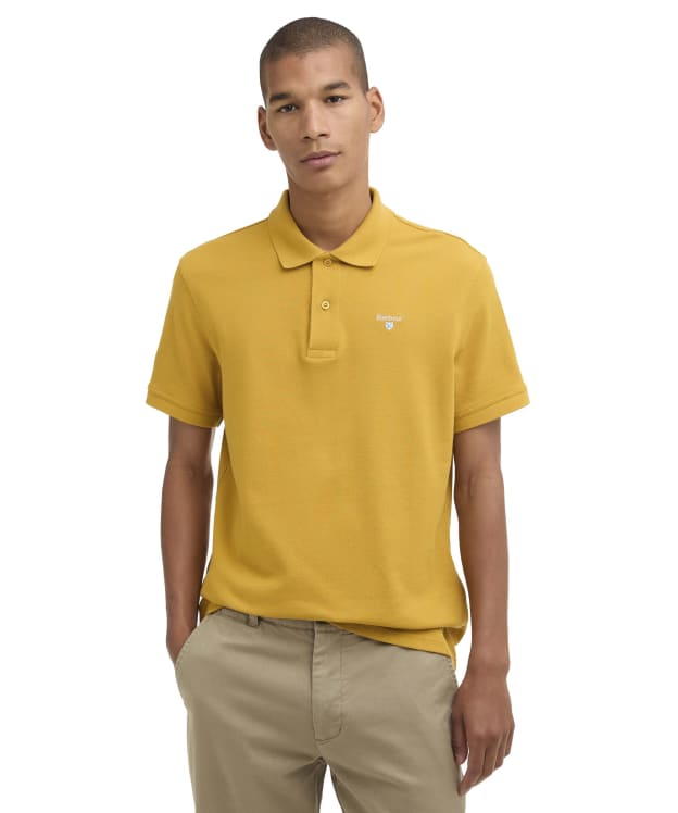 Men's Barbour Sports Polo 215G - Golden Ochre