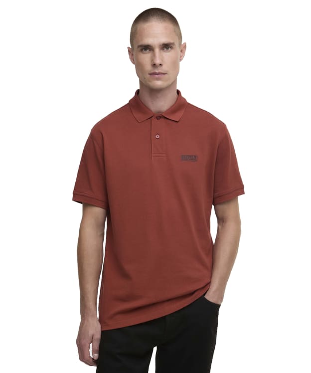 Men's Barbour International Essential Polo - Burnt Henna