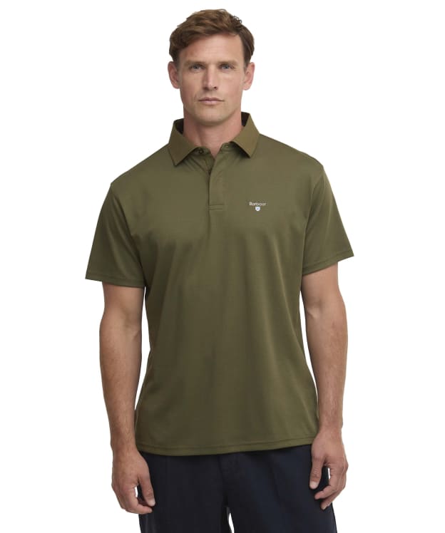 Men's Barbour Haswell Regular Fit Polo Shirt - Mid Olive